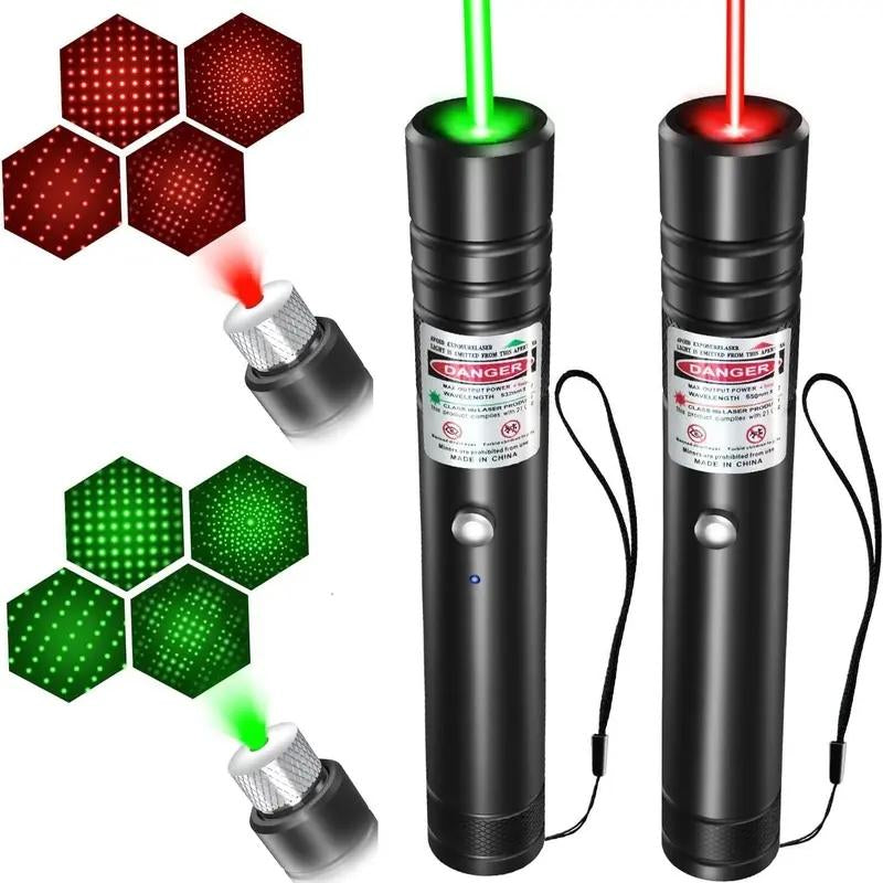 Rechargeable Green Laser Pointer & Line Light Flashlight – Long Range Presentation Pen, Office Tool & Interactive Cat Toy for Pets