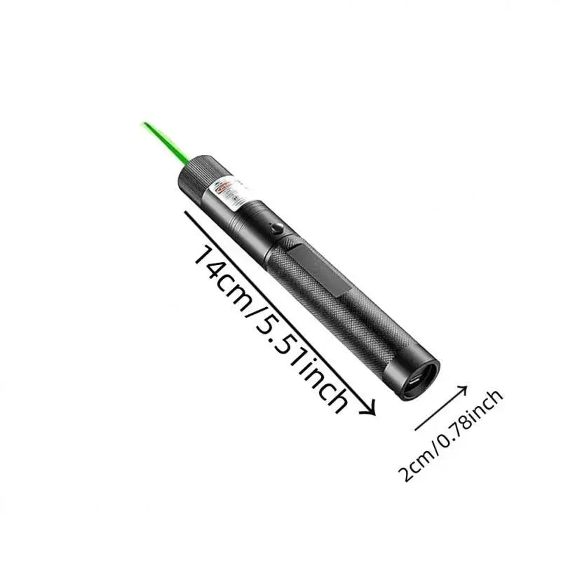 Rechargeable Green Laser Pointer & Line Light Flashlight – Long Range Presentation Pen, Office Tool & Interactive Cat Toy for Pets